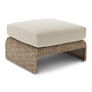 Willa 28.5" Outdoor Wicker Ottoman - Dravite Ivory