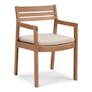 Elise Outdoor Dining Armchair - Basket Beige
