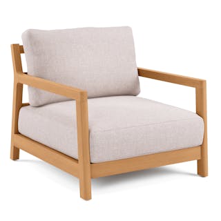 Elise 34" Outdoor Lounge Chair - Basket Beige