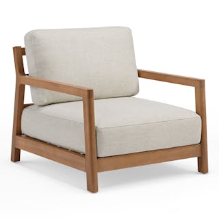 Elise 34" Outdoor Lounge Chair - Basket Beige