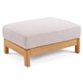 Elise 31" Outdoor Ottoman - Basket Beige