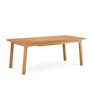 Elise 76.5" - 94.5" Outdoor Extendable Dining Table - Light Eucalyptus
