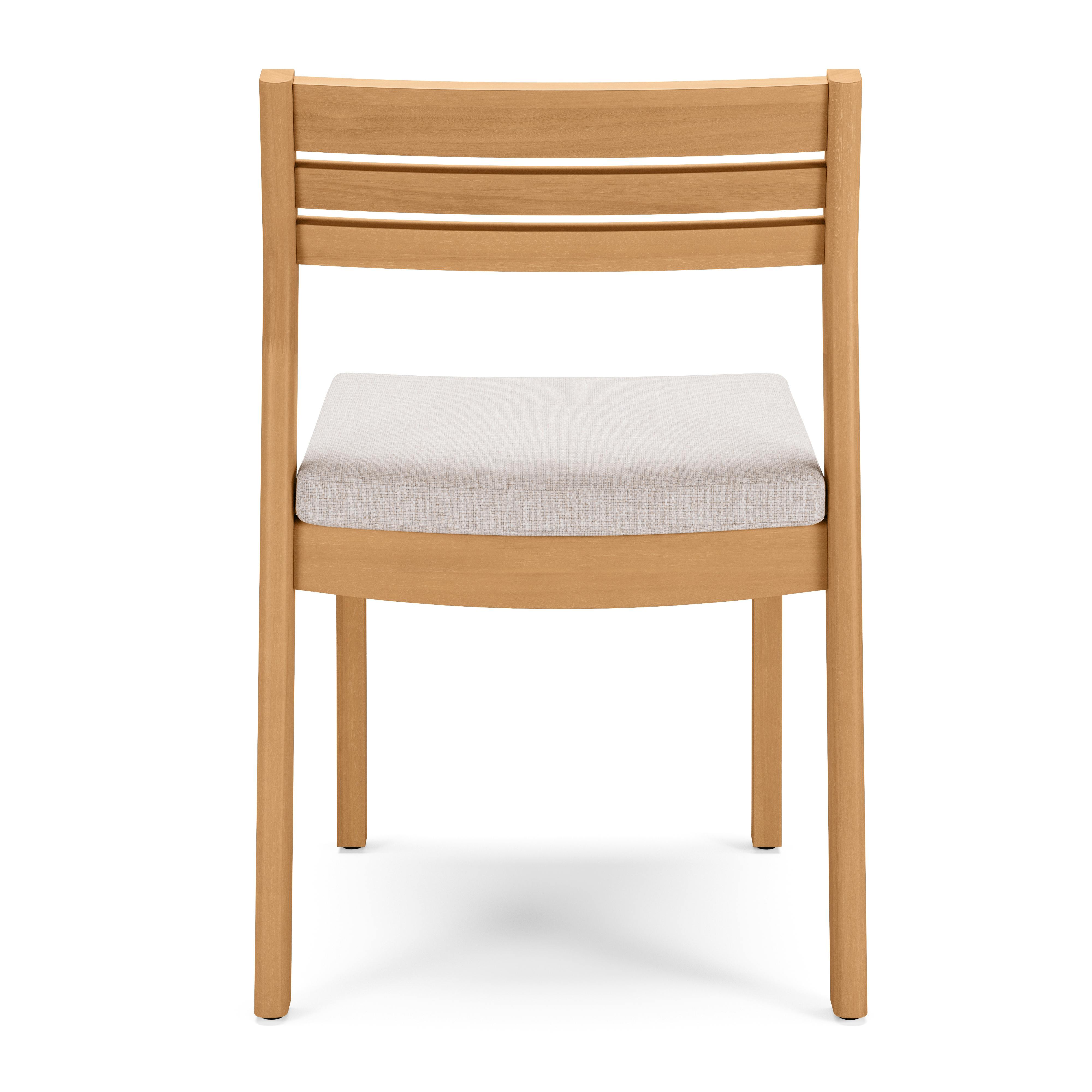 Elise Eucalyptus and Basket Beige Outdoor Stackable Dining Chair