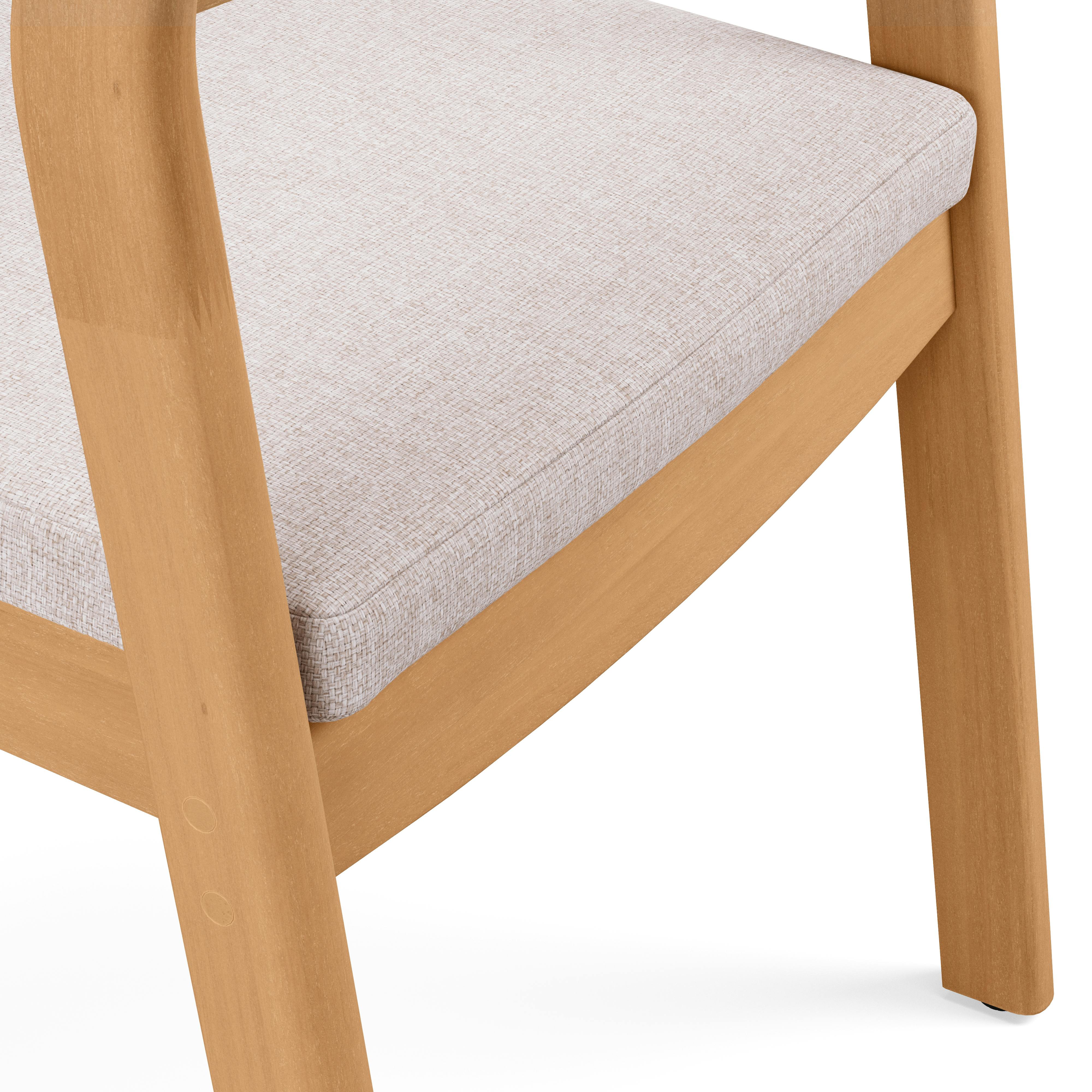 Elise Eucalyptus and Basket Beige Outdoor Stackable Dining Chair