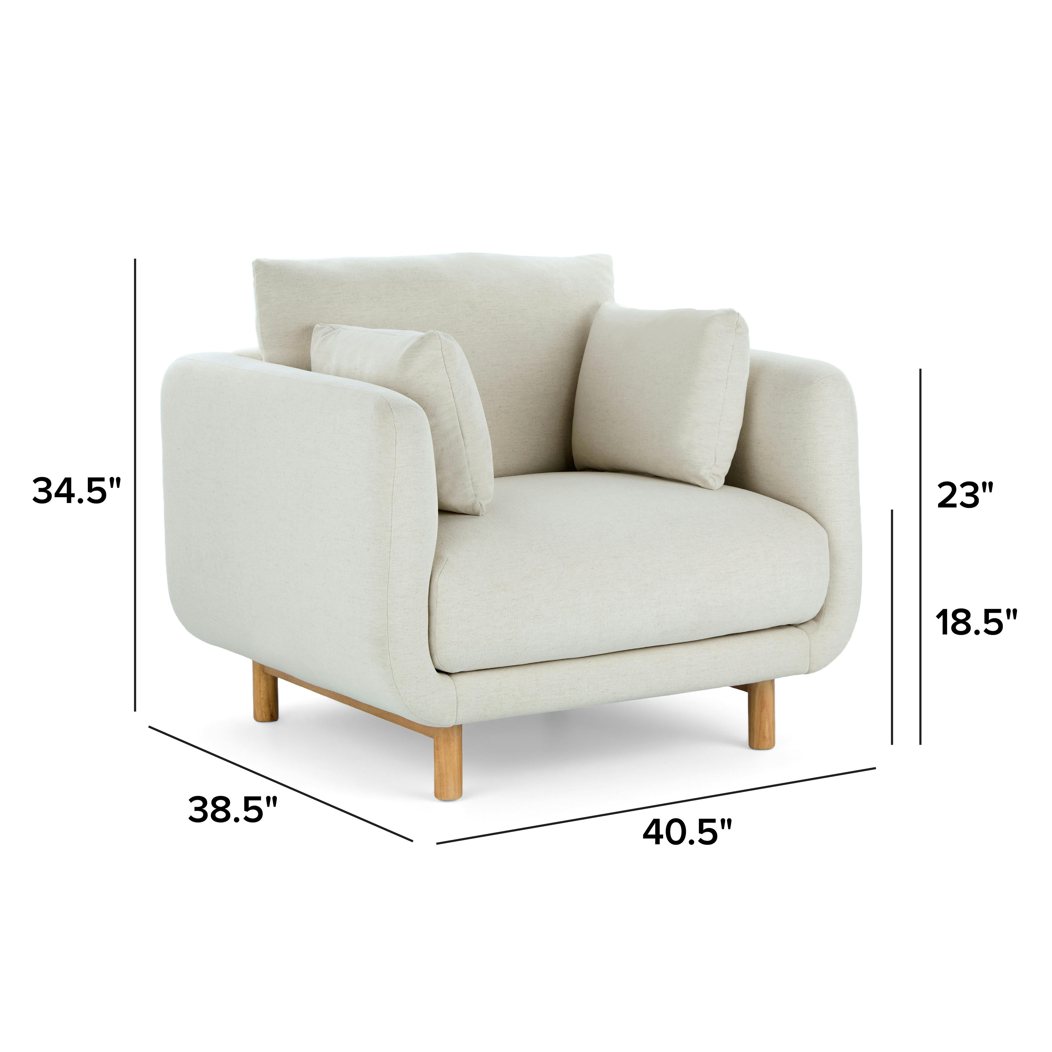 Nora Savoy Ivory Lounge Chair | Article