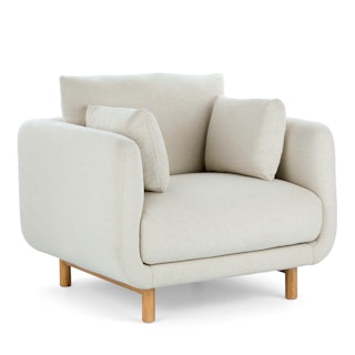 Nora 40.5" Lounge Chair - Savoy Ivory