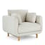 The Nora Lounge Chair x Ottoman x Portima Side Table Bundle - Gallery View 1 of 8.
