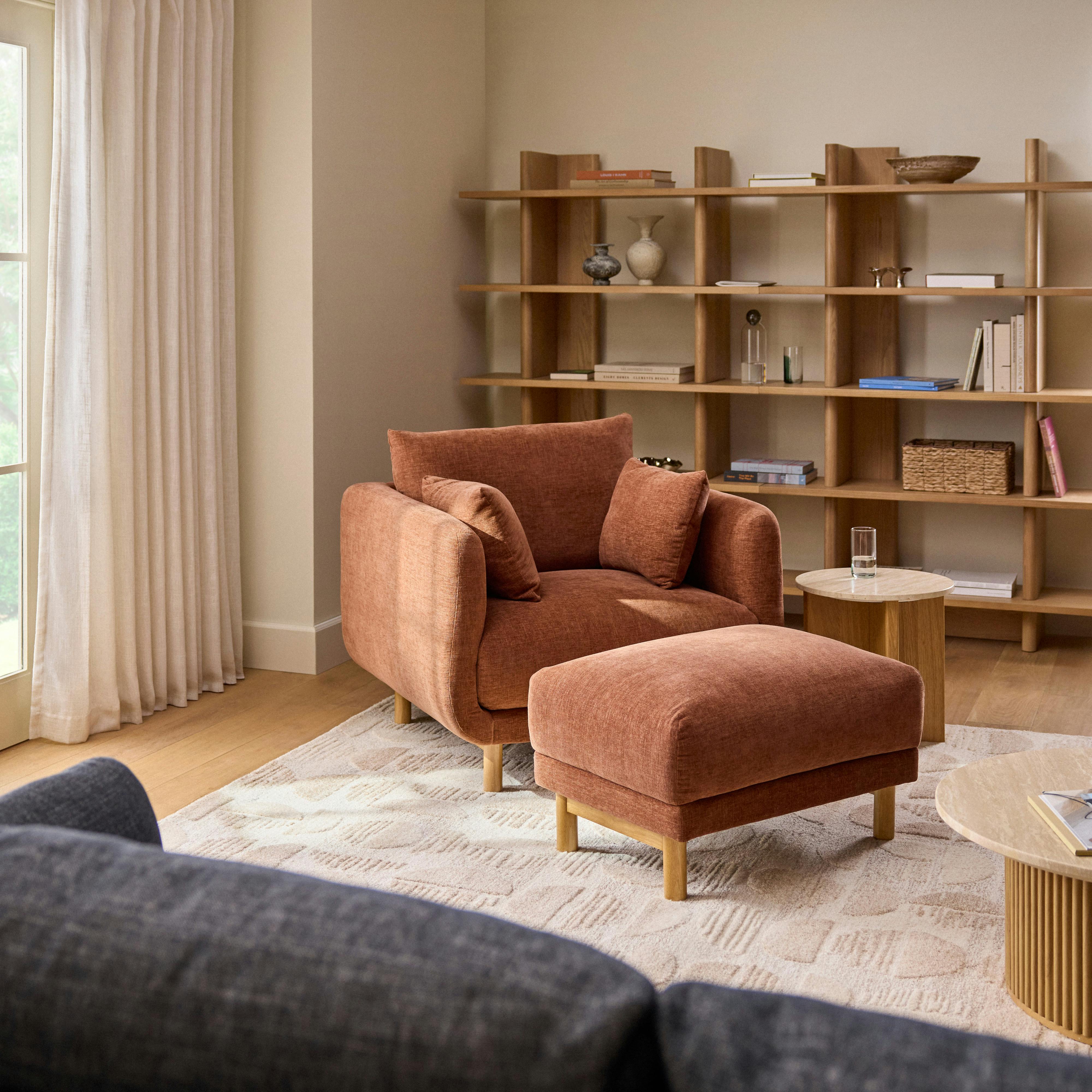 Nora Hestia Caramel Lounge Chair | Article