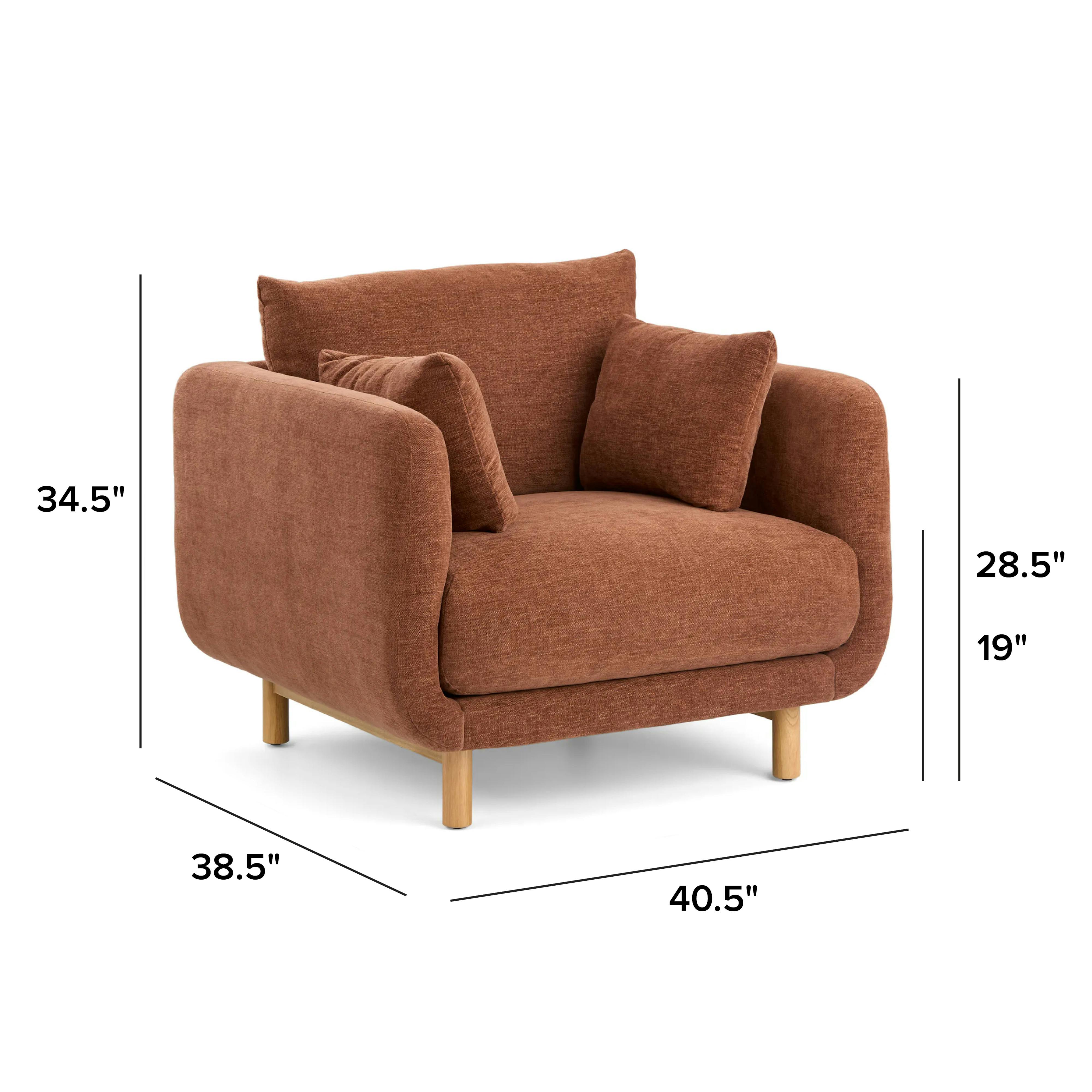 Nora Hestia Caramel Lounge Chair | Article