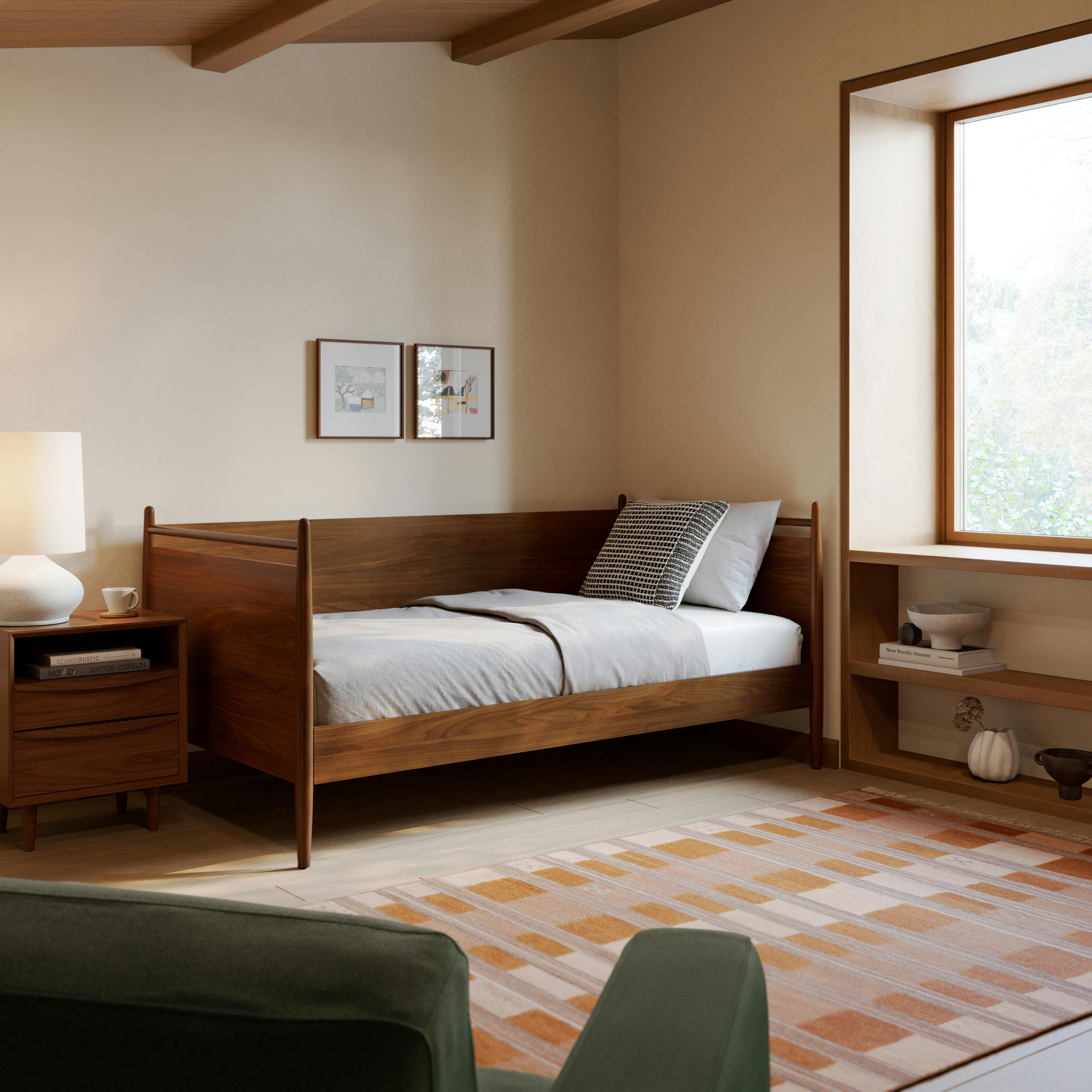 Lenia Walnut Twin Daybed | Article