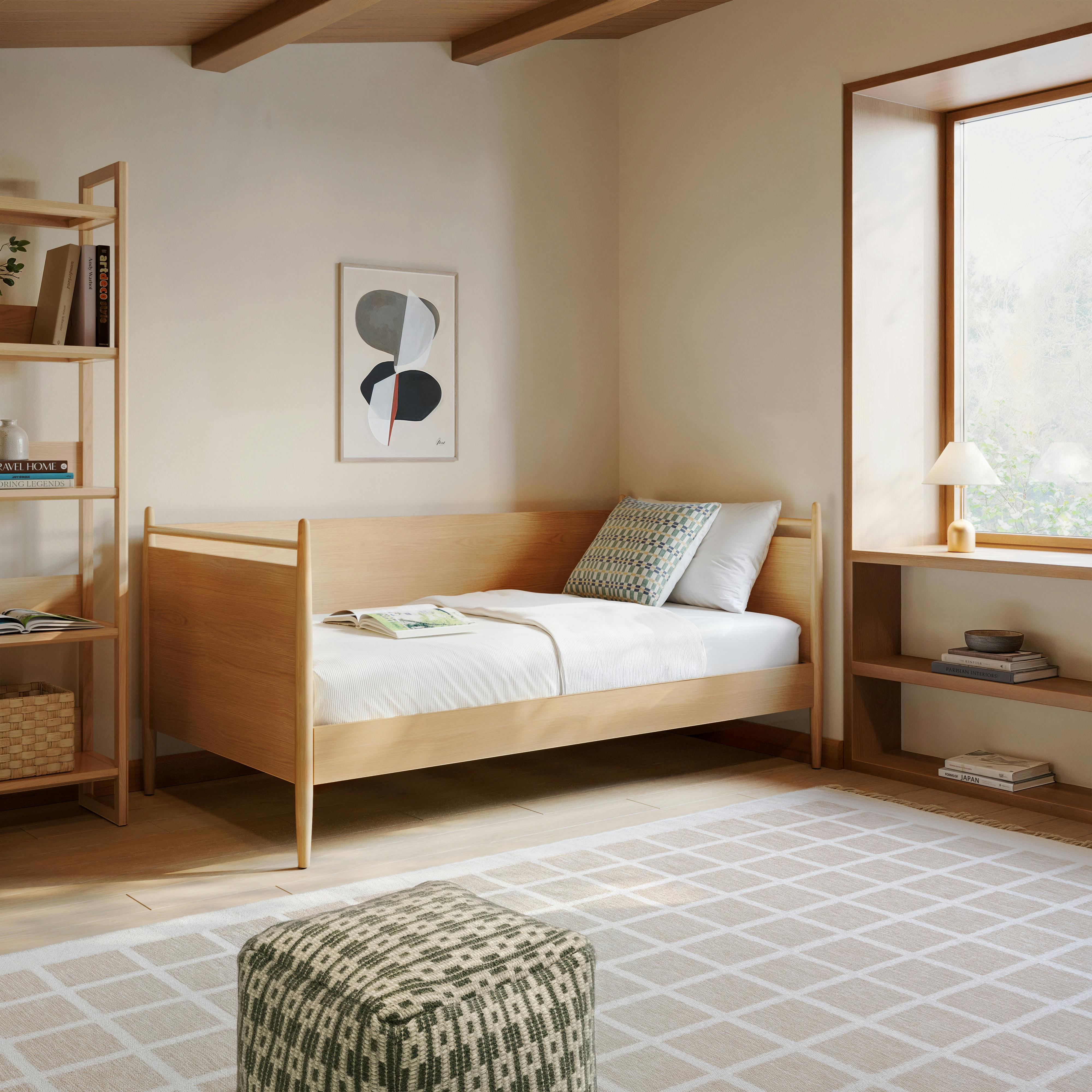 Lenia White Oak Twin Daybed | Article