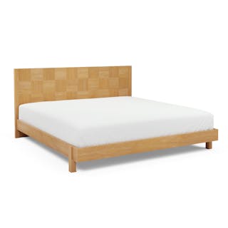 Ayra King Bed - Natural Oak