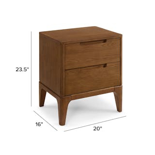 The Rosin Nightstand x Double Dresser Bundle - Primary View 1 of 6 (Click To Zoom).