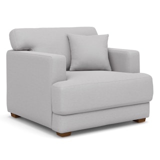 Dawn 40" Lounge Chair - Silver Ivory