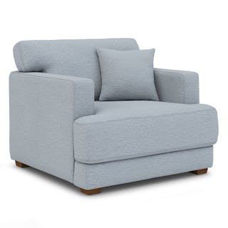 Dawn 40" Lounge Chair - Silver Light Blue