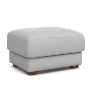 Dawn 36" Ottoman - Silver Ivory