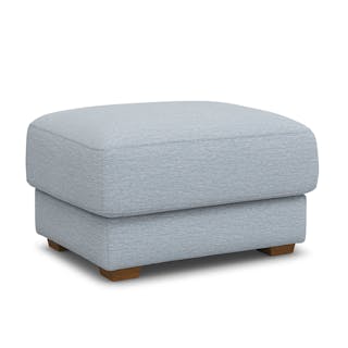 Dawn 36" Ottoman - Silver Light Blue