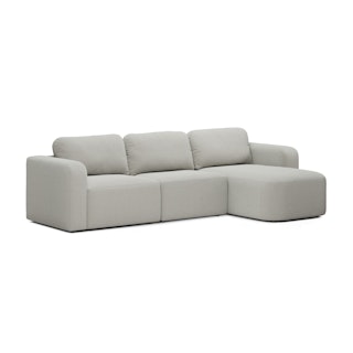 Juni 120.5" Right Sectional - Clover Ivory