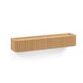Liv 32" Shelf and Coat Rack - Brass and White Oak
