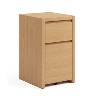 Leif 17.5" Modular File Cabinet - White Oak