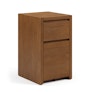 Leif 17.5" Modular File Cabinet - Smoked Oak