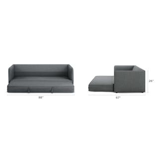 The Hanson Sofa Bed x Ottoman Bundle  - Primary View 1 of 6 (Click To Zoom).