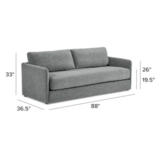 The Hanson Sofa Bed x Ottoman Bundle - Primary View 1 of 6 (Click To Zoom).
