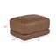 The Whitmore Leather Corner Sectional x Ottoman Bundle - Gallery View 1 of 6.