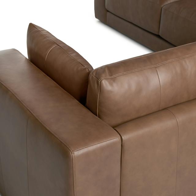 Whitmore Lucia Brown Leather Corner Sectional | Article