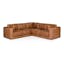 The Whitmore Leather Corner Sectional x Ottoman Bundle - Gallery View 1 of 6.