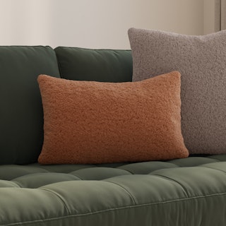 Ella Small Pillow - Short Shearling Rust