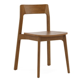 Gusfa Stackable Dining Chair - Smoked Oak