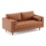 Sven 72" Tufted Leather Loveseat - Salerno Tan