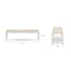 The Sarek Outdoor Bar Cart x Bench x Dining Table Bundle - Gallery View 1 of 8.