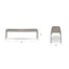 The Sarek Outdoor Bar Cart x Bench x Dining Table Bundle - Gallery View 1 of 8.