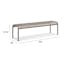 The Sarek Outdoor Bar Cart x Bench x Dining Table Bundle - Gallery View 1 of 8.
