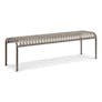Sarek 59" Outdoor Bench - Warm Stone