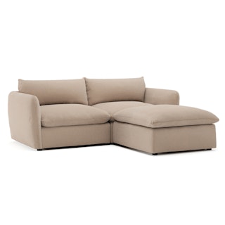 Leigh 92" Modular Sectional - Sandstone Wool Bouclé