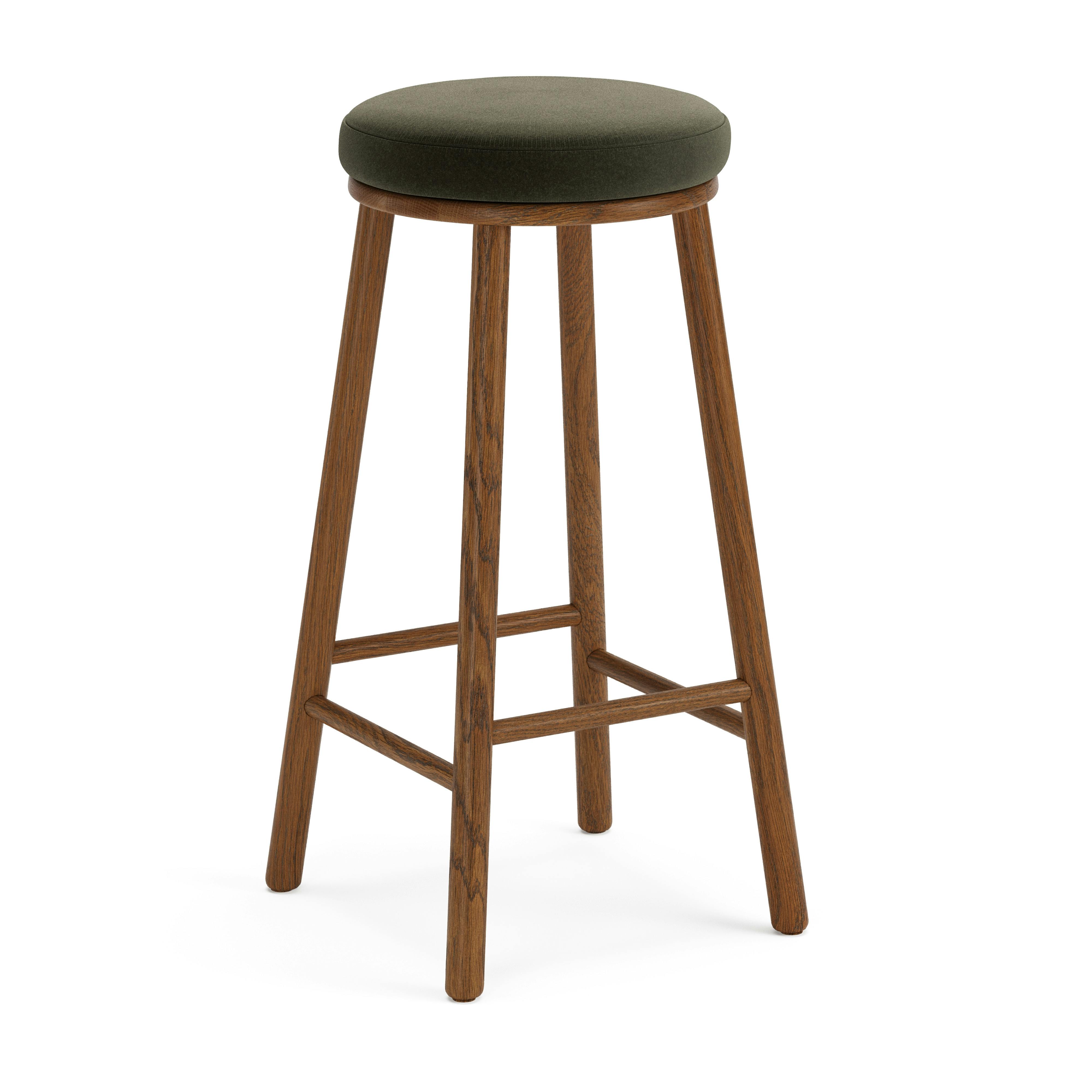 Nurmi Felted Green White Oak Counter Stool | Article