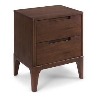 Rosin 2-Drawer Nightstand - Walnut
