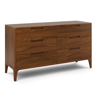 Rosin 6-Drawer Double Dresser - Walnut
