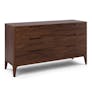 Rosin 6-Drawer Double Dresser - Walnut