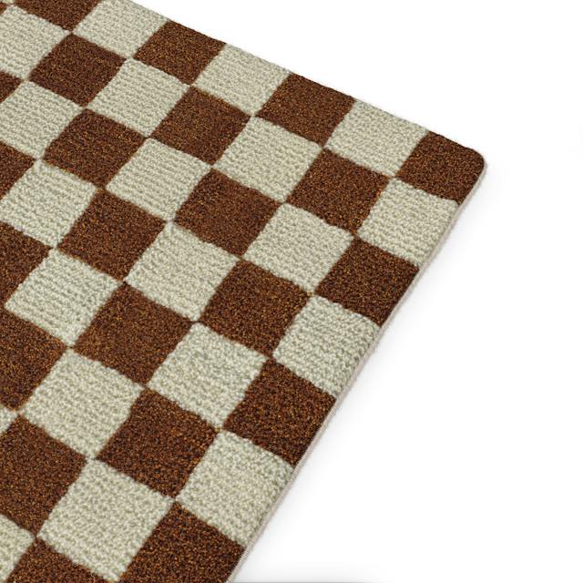 Murray Checkered Rust Rug 8 x 10 | Article
