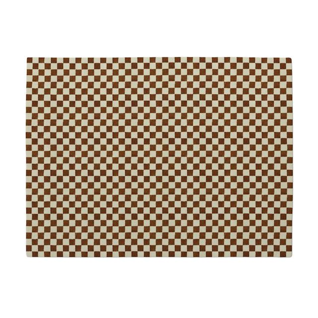 Murray Checkered Rust Rug 9 x 12 | Article