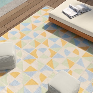 Mekko 8 x 10 Indoor/Outdoor Rug - Peach Dream