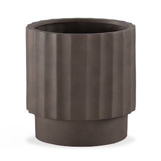 Tera Short Indoor/Outdoor Planter - Chocolate Brown