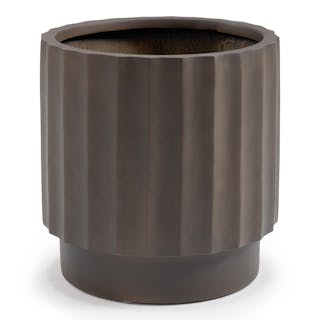Tera Short Indoor/Outdoor Planter - Chocolate Brown