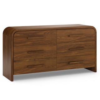 Faydra 6-Drawer Double Dresser - Walnut