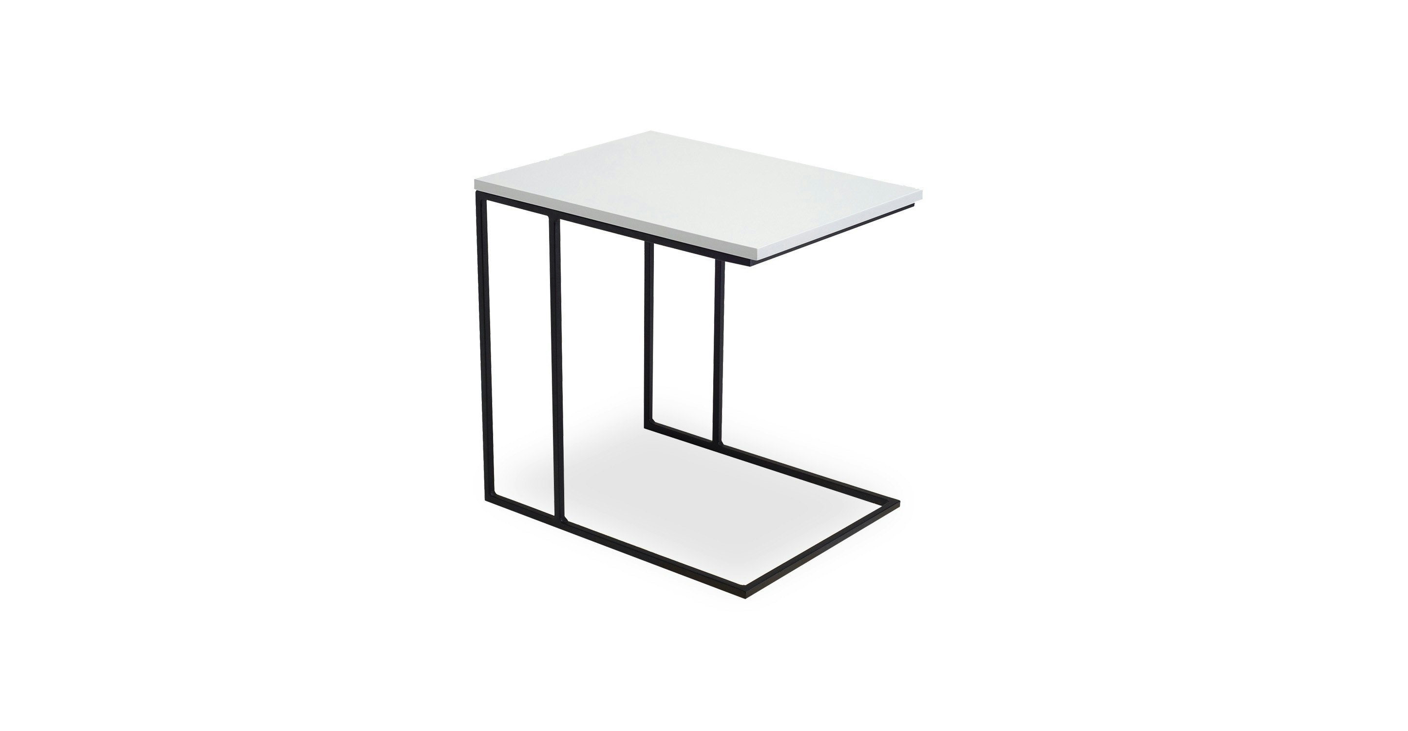 Myron White End Table Coffee Tables Article Modern, MidCentury