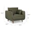 The Nora Lounge Chair x Ottoman x Portima Side Table Bundle - Gallery View 1 of 8.